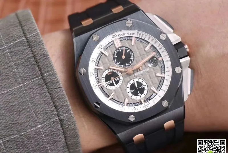 Audemars Piguet Royal Oak Offshore 26415CE.OO.A002CA.01 JF Factory 1:1 Best Edition Replica Watch Black Strap